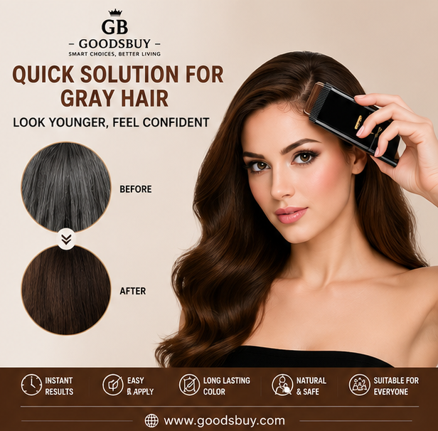🖤 Premium 2-in-1 Instant Hair Dye Comb – Long-Lasting Color & Quick Gray Coverage