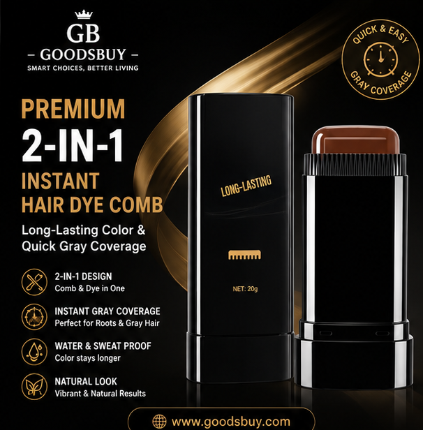 🖤 Premium 2-in-1 Instant Hair Dye Comb – Long-Lasting Color & Quick Gray Coverage