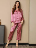 Imported Classic Pure Silk Suit Set (Buy 1 Get 1 Comfy Bra Free)😍