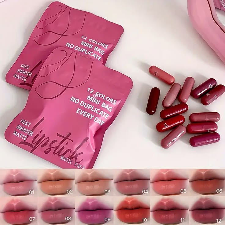 💋 LipPop™ 18-Color Mini Capsule Lipstick