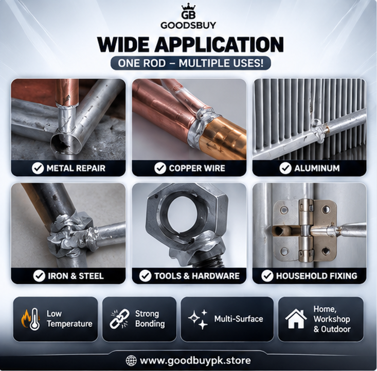 🔥 Premium Low Temperature Aluminum Welding Rods – Strong & Durable Metal Repair Rods