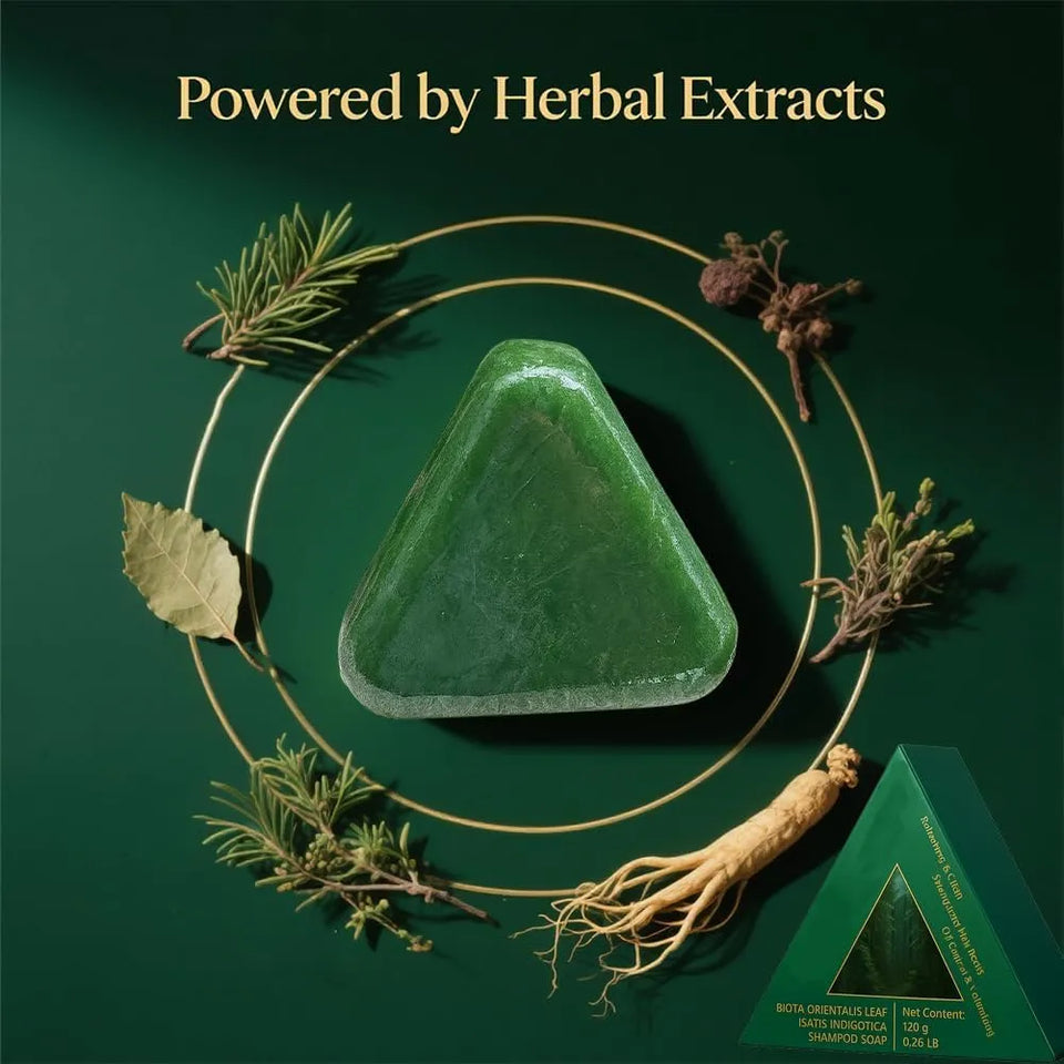 Nature Seven™ Green Shampoo Bar – Plant-Based & Nourishing